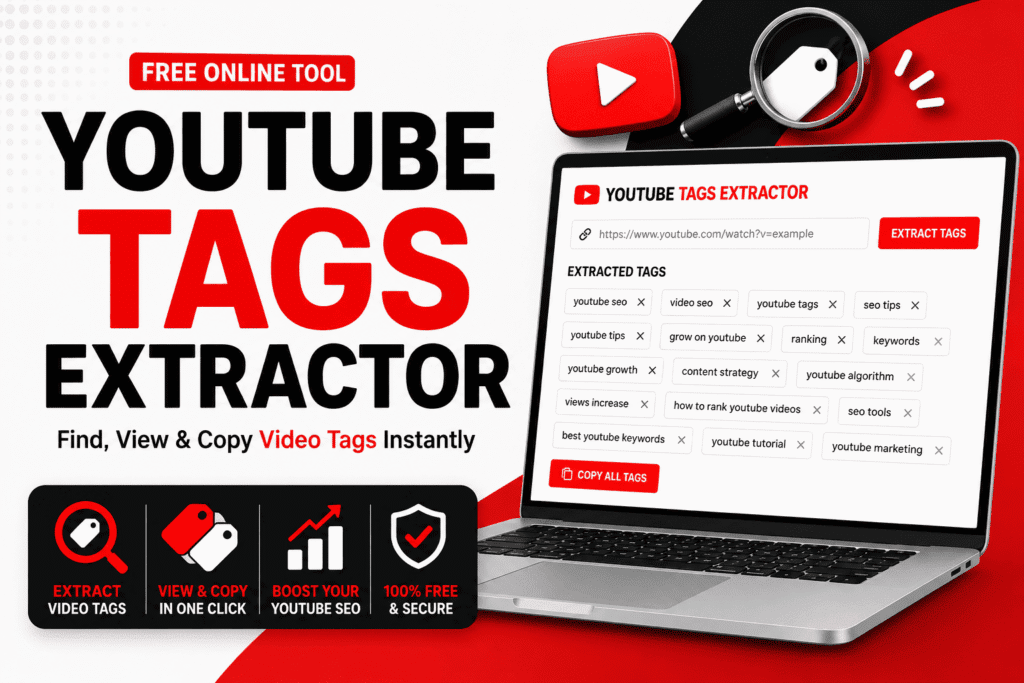 YouTube Tags Extractor: Find, View & Copy Video Tags Online (2026) Youtube Tags Extractor