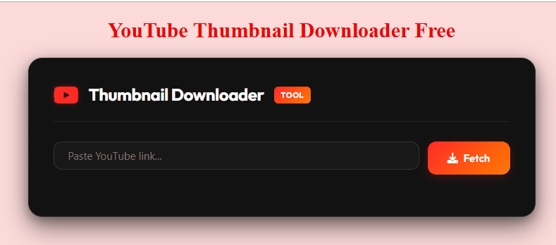 Youtube Thumbnail Downloader