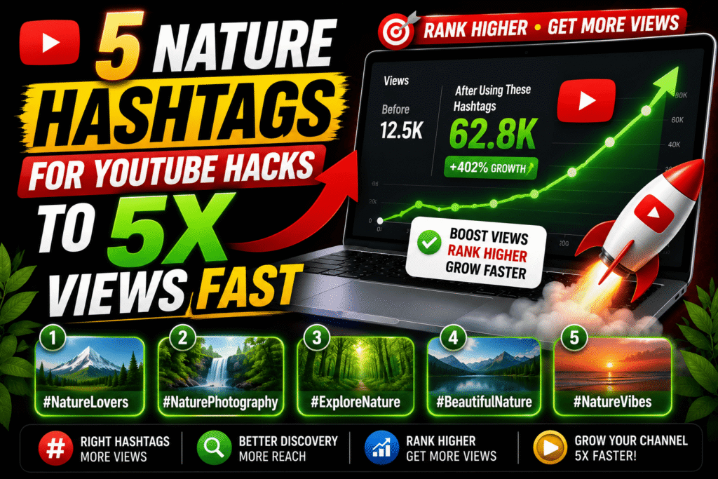 nature hashtags for youtube​